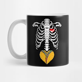 Halloween Skeleton Taco Mug